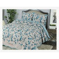 3 Piece Patchwork Reversible Bedspread Quilt Comfort Bed Throw Set Double & King