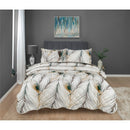3 Piece Patchwork Reversible Bedspread Quilt Comfort Bed Throw Set Double & King