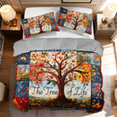 2/3pcs Tree of Life Patchwork Quilt Cover Set, 1 Duvet Cover + 1/2 Pillowcases (Pillow Inserts Not Included), All-Season Home & Dormitory High-Definition Print