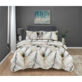 3 Piece Patchwork Reversible Bedspread Quilt Comfort Bed Throw Set Double & King