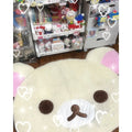 Cartoon Rilakkuma plush rug, soft and fluffy rug with the Korilakkuma bear.