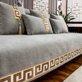 Luxury embroidered sofa cover, a