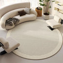 Modern Cream Round Rug,
