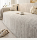 3-seater sofa cover with herringbone pattern.