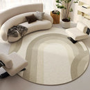 Modern Cream Round Rug,
