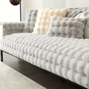 Sofa cover in synthetic rabbit fur plush-Limited time offer ✅