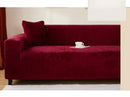 Stretch velvet sofa cover, 3-seater sofa protector