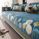 Boho Full Moon Tree Jacquard Chenille Sofa Cover for Living Room