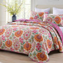 100% Cotton Quilted Bedspread for Queen/King Bed.