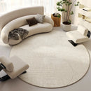 Modern Cream Round Rug,