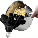1 unit, Colander, Pot Drainer, Adjustable Colander with Clip