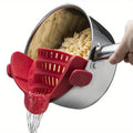 1 unit, Colander, Pot Drainer, Adjustable Colander with Clip