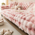 Sofa cover in synthetic rabbit fur plush-Limited time offer ✅
