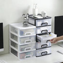 Transparent desk organizer box