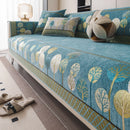 Boho Full Moon Tree Jacquard Chenille Sofa Cover for Living Room