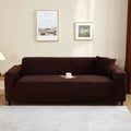 Stretch velvet sofa cover, 3-seater sofa protector