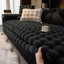 Sofa cover in synthetic rabbit fur plush-Limited time offer ✅