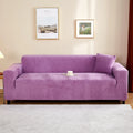 Stretch velvet sofa cover, 3-seater sofa protector