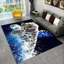 3D Tiger Leopard Cheetah Lion Wolf Area Rug,