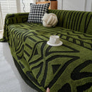 Soft and thick fleece sofa cover, non-slip.