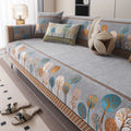 Boho Full Moon Tree Jacquard Chenille Sofa Cover for Living Room