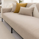 Universal chenille sofa cover with non-slip texture.