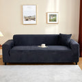 Stretch velvet sofa cover, 3-seater sofa protector