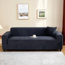 Stretch velvet sofa cover, 3-seater sofa protector