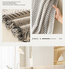 3-seater sofa cover with herringbone pattern.