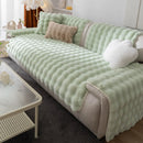 Sofa cover in synthetic rabbit fur plush-Limited time offer ✅