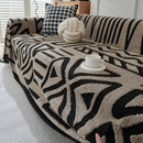 Soft and thick fleece sofa cover, non-slip.