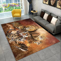 3D Tiger Leopard Cheetah Lion Wolf Area Rug,