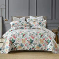 100% Cotton Quilted Bedspread for Queen/King Bed.