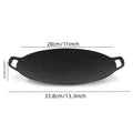 Large round cast iron baking pan