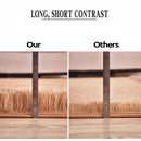 Gray shaggy rug for living room, super soft