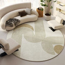 Modern Cream Round Rug,
