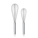LMETJMA 8" 10" 12" Stainless Steel Egg Beater, Wire Egg Beater for Kitchen.