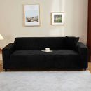 Stretch velvet sofa cover, 3-seater sofa protector