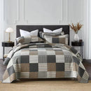 100% Cotton Quilted Bedspread for Queen/King Bed.