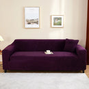 Stretch velvet sofa cover, 3-seater sofa protector