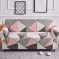 1 stretchy milk silk sofa cover with all-season print + 1 cushion cover