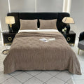 1 piece of soft flannel blanket, ideal for bed, plain sofa towel