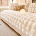 Sofa cover in synthetic rabbit fur plush-Limited time offer ✅