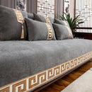 Luxury embroidered sofa cover, a