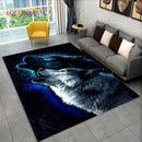 3D Tiger Leopard Cheetah Lion Wolf Area Rug,