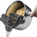 1 unit, Colander, Pot Drainer, Adjustable Colander with Clip