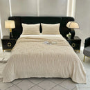 1 piece of soft flannel blanket, ideal for bed, plain sofa towel