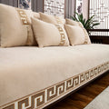 Luxury embroidered sofa cover, a
