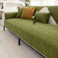 Universal chenille sofa cover with non-slip texture.