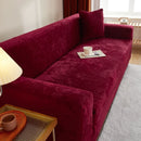 Stretch velvet sofa cover, 3-seater sofa protector